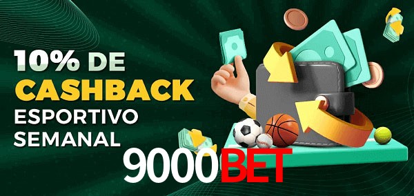 10% de bônus de cashback na 9000bet